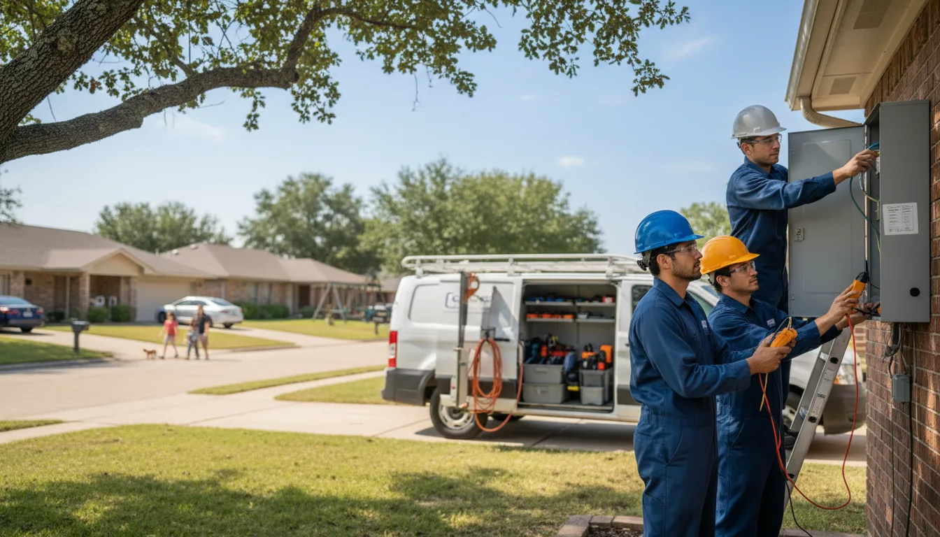 Certified electrician providing emergency electrical services in Orfordville, WI